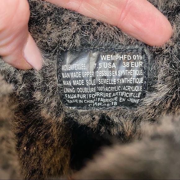 Lugz Empire Hi Faux Fur Gray Lace Up Boot 7.5 - Picture 8 of 12